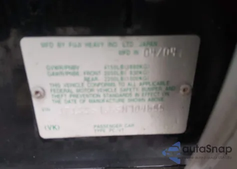 2005 Subaru Forester 2.5Xs L.l. Bean z USA, uszkodzony, nr VIN JF1SG67665H704655